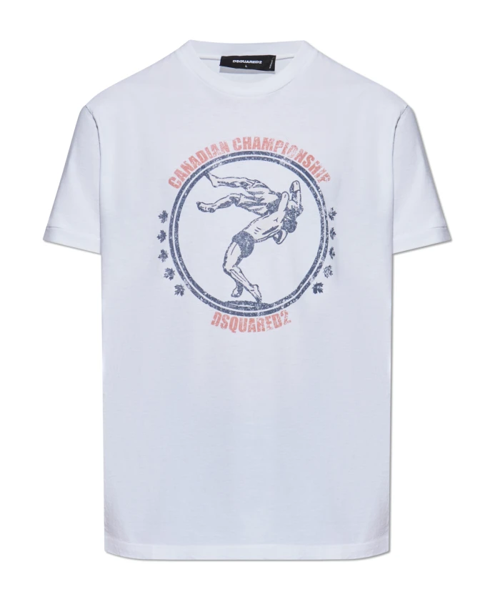 Футболка с логотипом Dsquared2, белый
Футболка с логотипом Dsquared2, белый