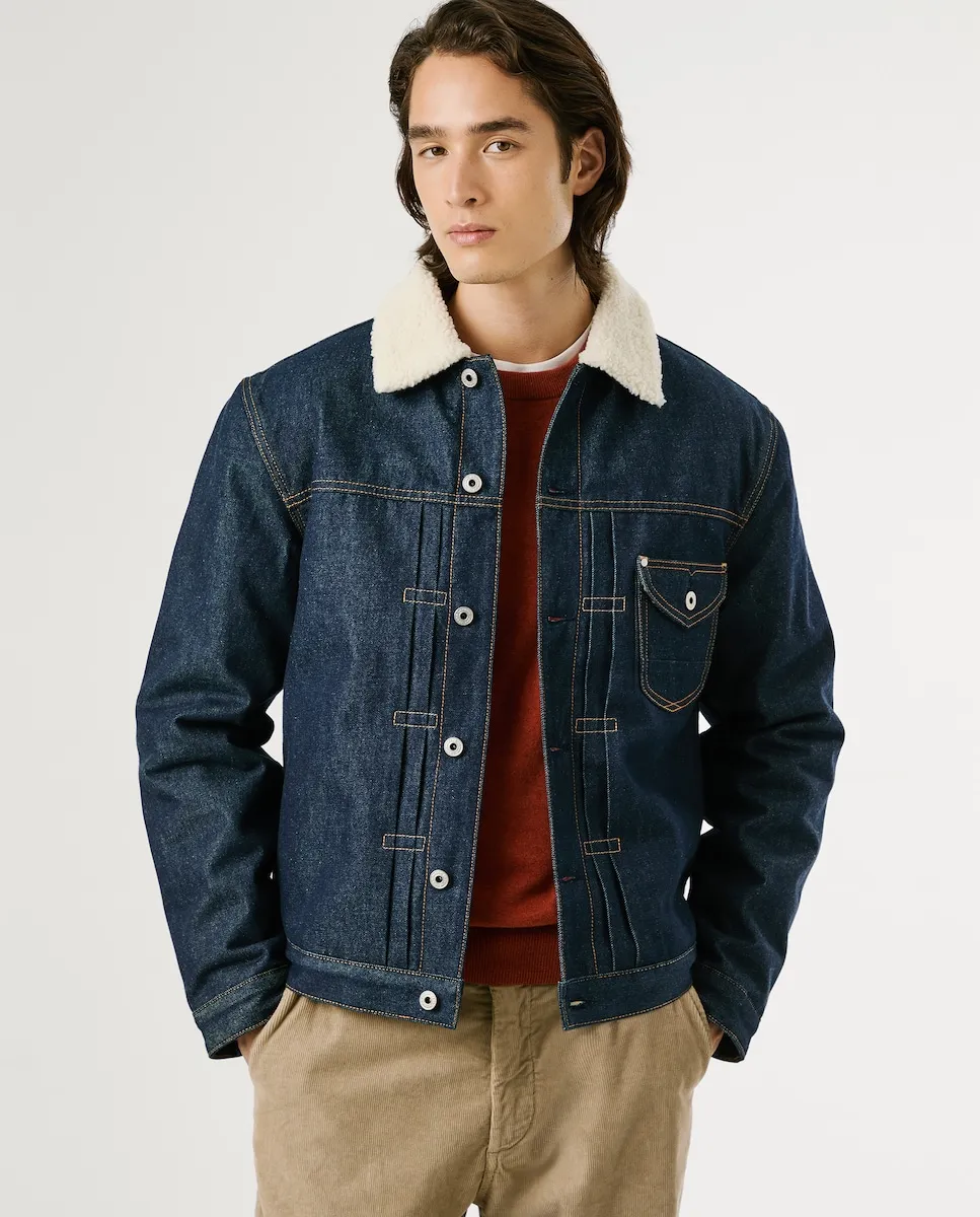 Мужская джинсовая куртка прямого кроя с овечьей подкладкой Pepe Jeans, синий
Мужская джинсовая куртка прямого кроя с овечьей подкладкой Pepe Jeans, синий