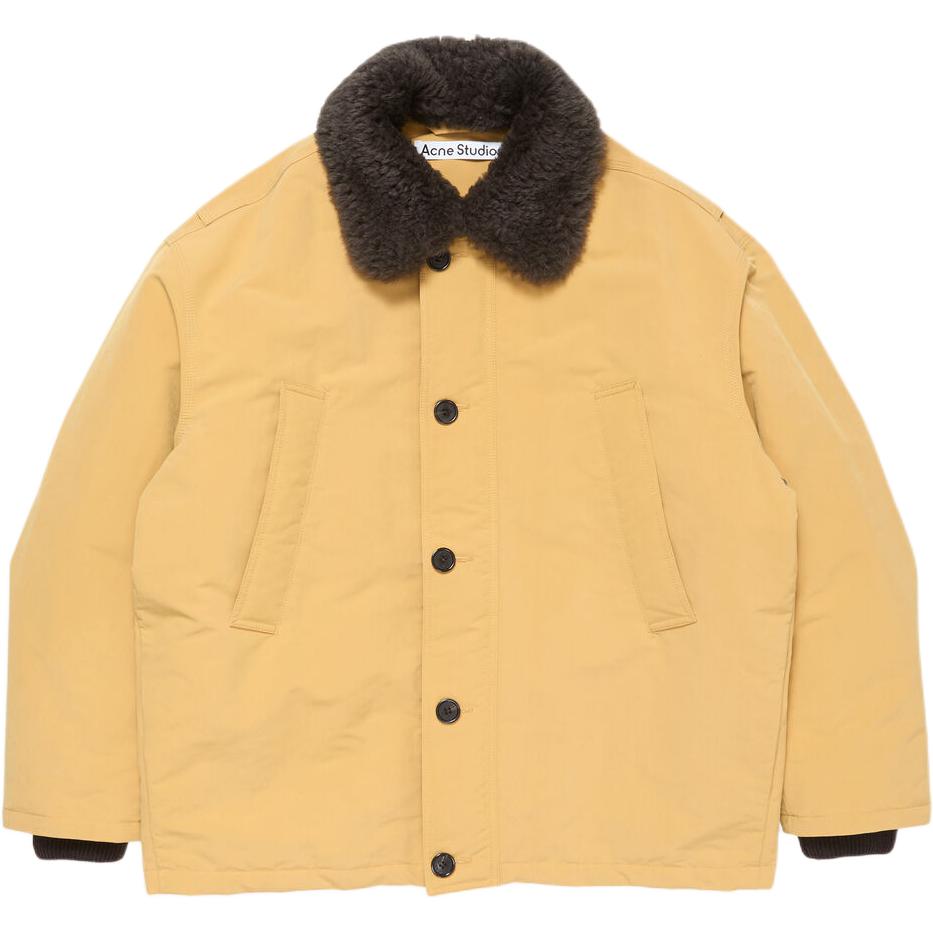 Бомбер с воротником из овчины Acne Studios, бежевый
Бомбер с воротником из овчины Acne Studios, бежевый