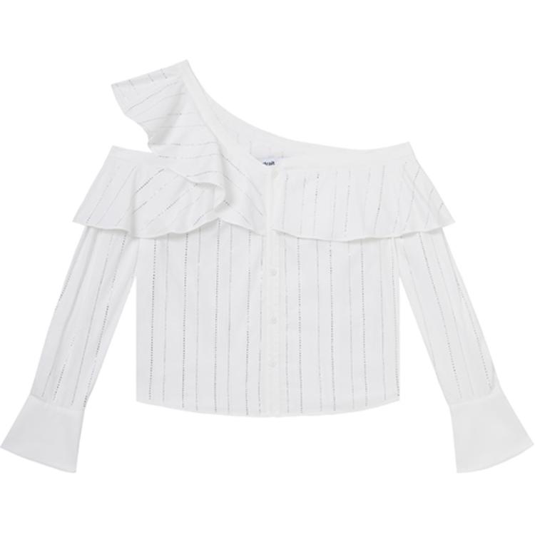 Self-portrait Рубашка Self portrait женская белая в полоску
Self-portrait Рубашка Self portrait женская белая в полоску