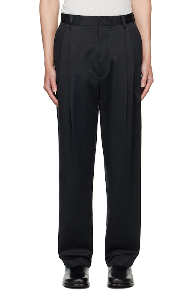 Брюки со складками Dries Van Noten, черный
Брюки со складками Dries Van Noten, черный