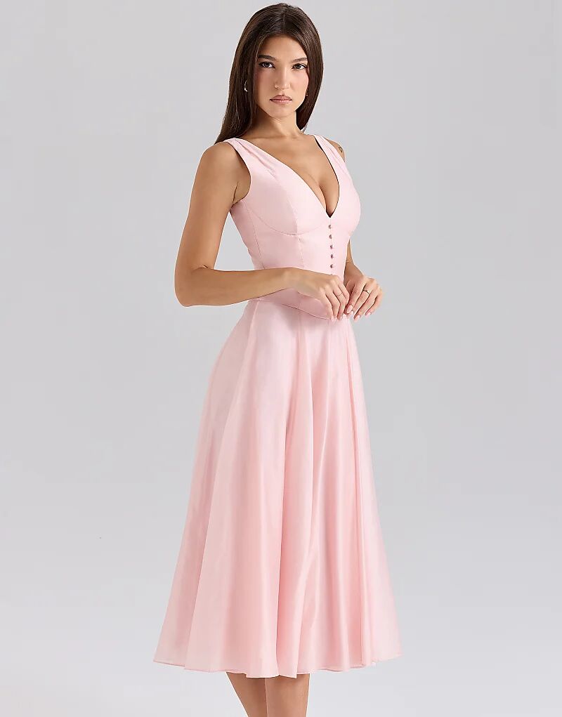 Платье миди House of CB Samira из шифона на пуговицах розового цвета
Платье миди House of CB Samira из шифона на пуговицах розового цвета