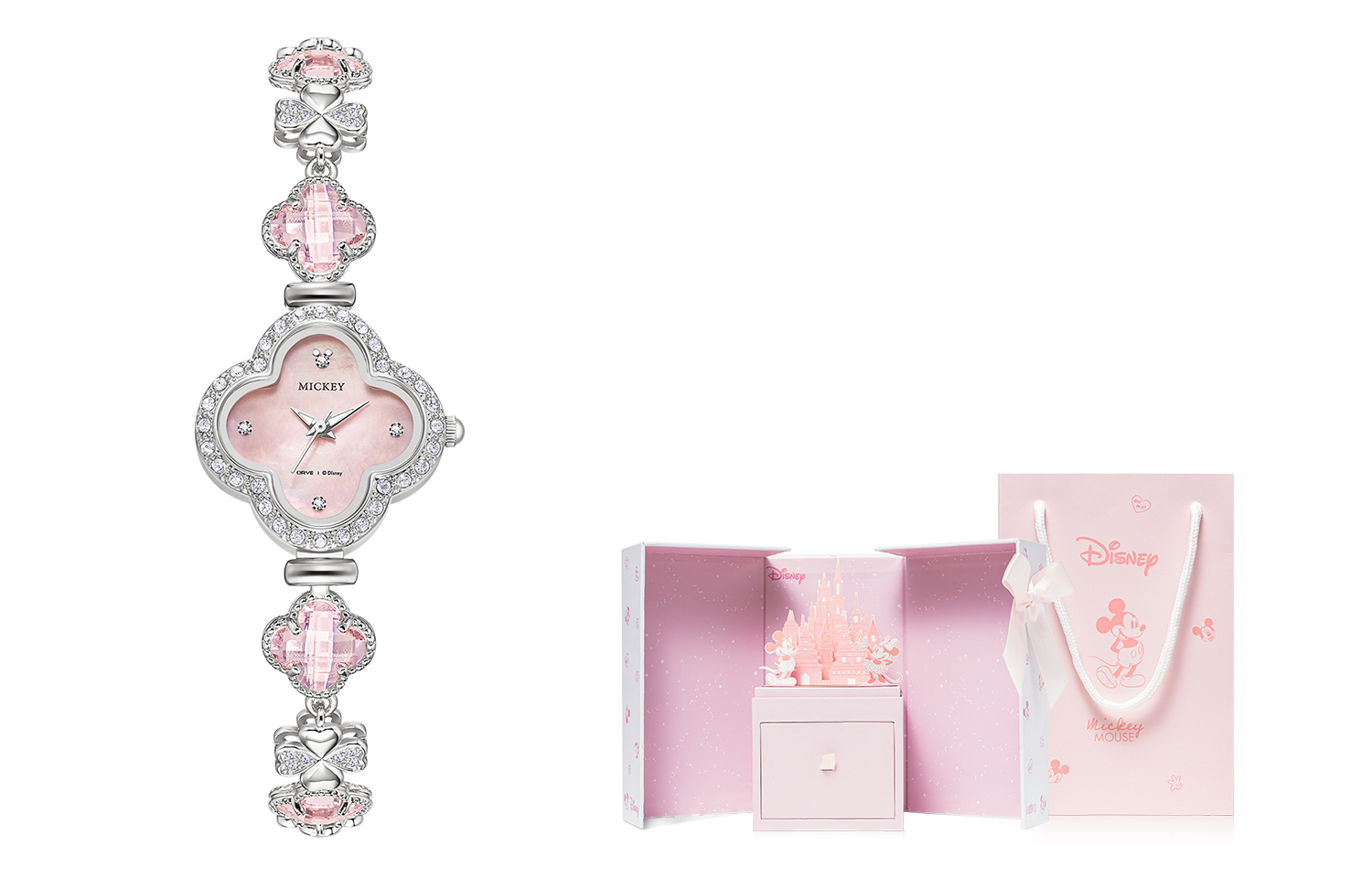 Disney Часы Quartz Movement Watch Women's Watch White Dial, MK-11751P
Disney Часы Quartz Movement Watch Women's Watch White Dial, MK-11751P