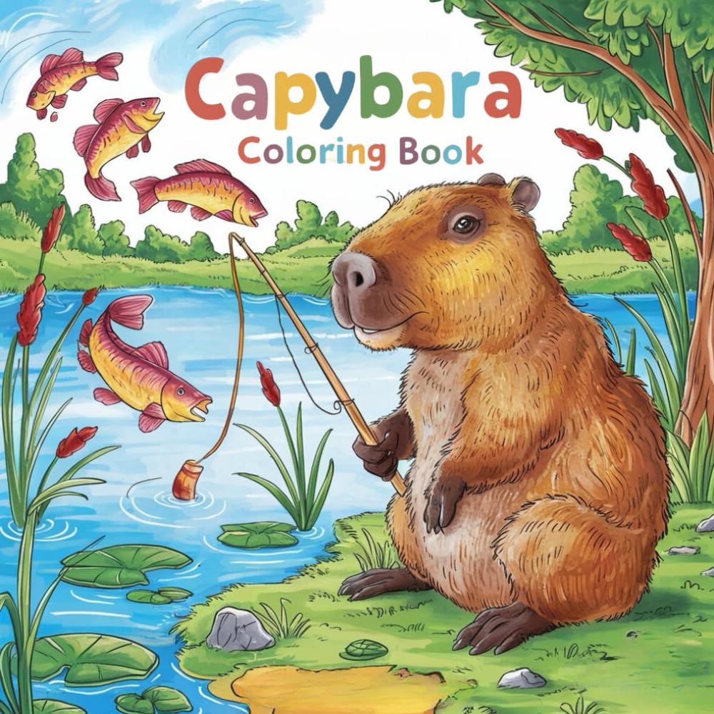 Capybara Coloring Book: Fun Capybara Coloring Book with 40+ Unique Illustrations Perfect Gift for Kids & Toddlers , Animal Lovers, and Capybara ... Swimming, Astronaut Activities, and More .
Capybara Coloring Book: Fun Capybara Coloring Book with 40+ Unique Illustrations Perfect Gift for Kids & Toddlers , Animal Lovers, and Capybara ... Swimming, Astronaut Activities, and More .
