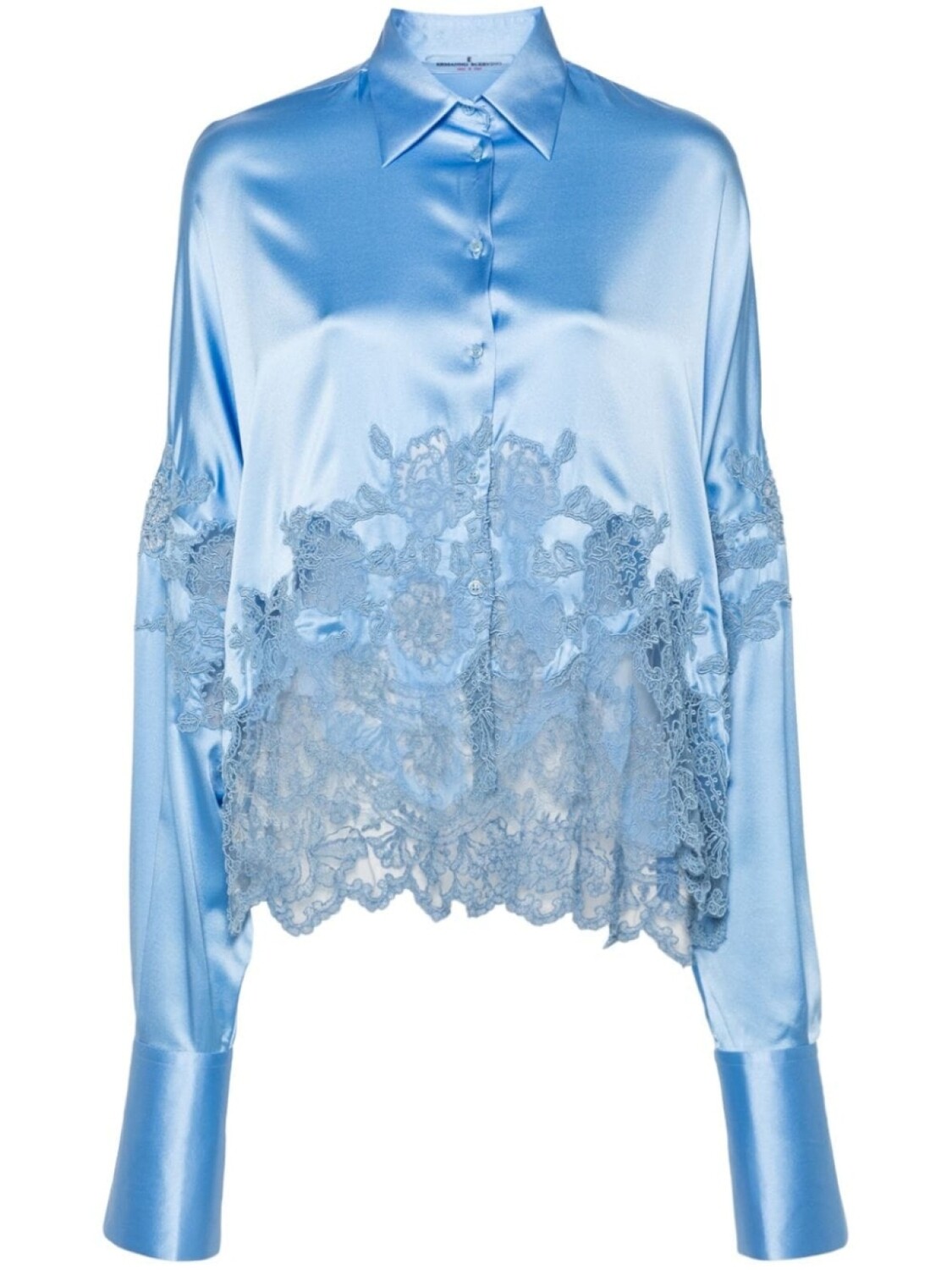 Ermanno Scervino рубашка с кружевом, синий
Ermanno Scervino рубашка с кружевом, синий