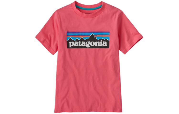 Футболка Patagonia P 6 Logo, детская, черная 
Футболка Patagonia P 6 Logo, детская, черная
