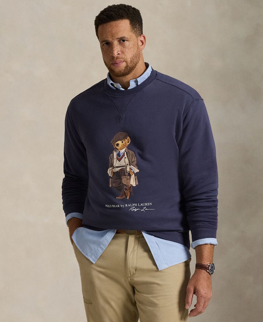 Мужская толстовка с круглым вырезом больших размеров Polo Ralph Lauren, Faded Blue Bear
Мужская толстовка с круглым вырезом больших размеров Polo Ralph Lauren, Faded Blue Bear