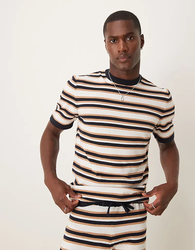 Комплект из трикотажной футболки в полоску от ASOS DESIGN
Комплект из трикотажной футболки в полоску от ASOS DESIGN