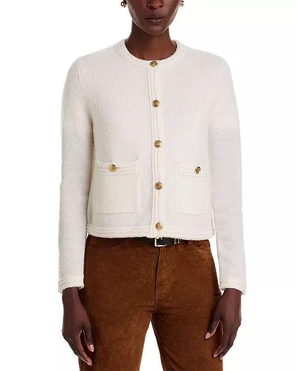 Кардиган из 100% кашемира с отделкой «шеврон» - эксклюзивная модель. C By Bloomingdale'S Cashmere, белый
Кардиган из 100% кашемира с отделкой «шеврон» - эксклюзивная модель. C By Bloomingdale'S Cashmere, белый