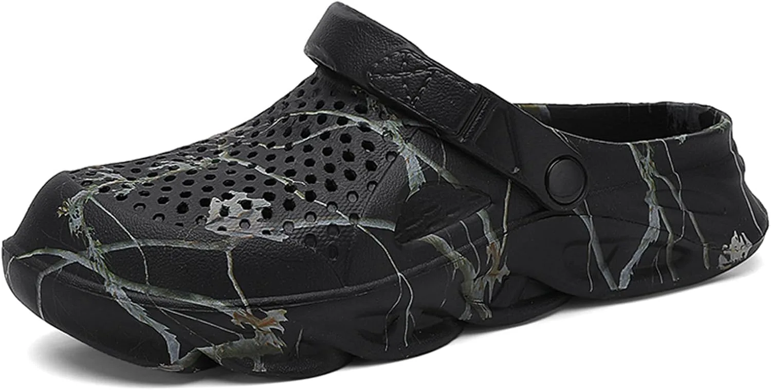 Мужские садовые сабо CERYTHRINA: Легкие повседневные шлепанцы - сандалии на лето для прогулок на улице и на пляже, черный
Мужские садовые сабо CERYTHRINA: Легкие повседневные шлепанцы - сандалии на лето для прогулок на улице и на пляже, черный