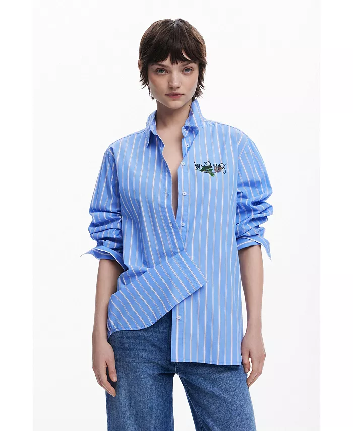 Женская полосатая рубашка Desigual, синий
Женская полосатая рубашка Desigual, синий