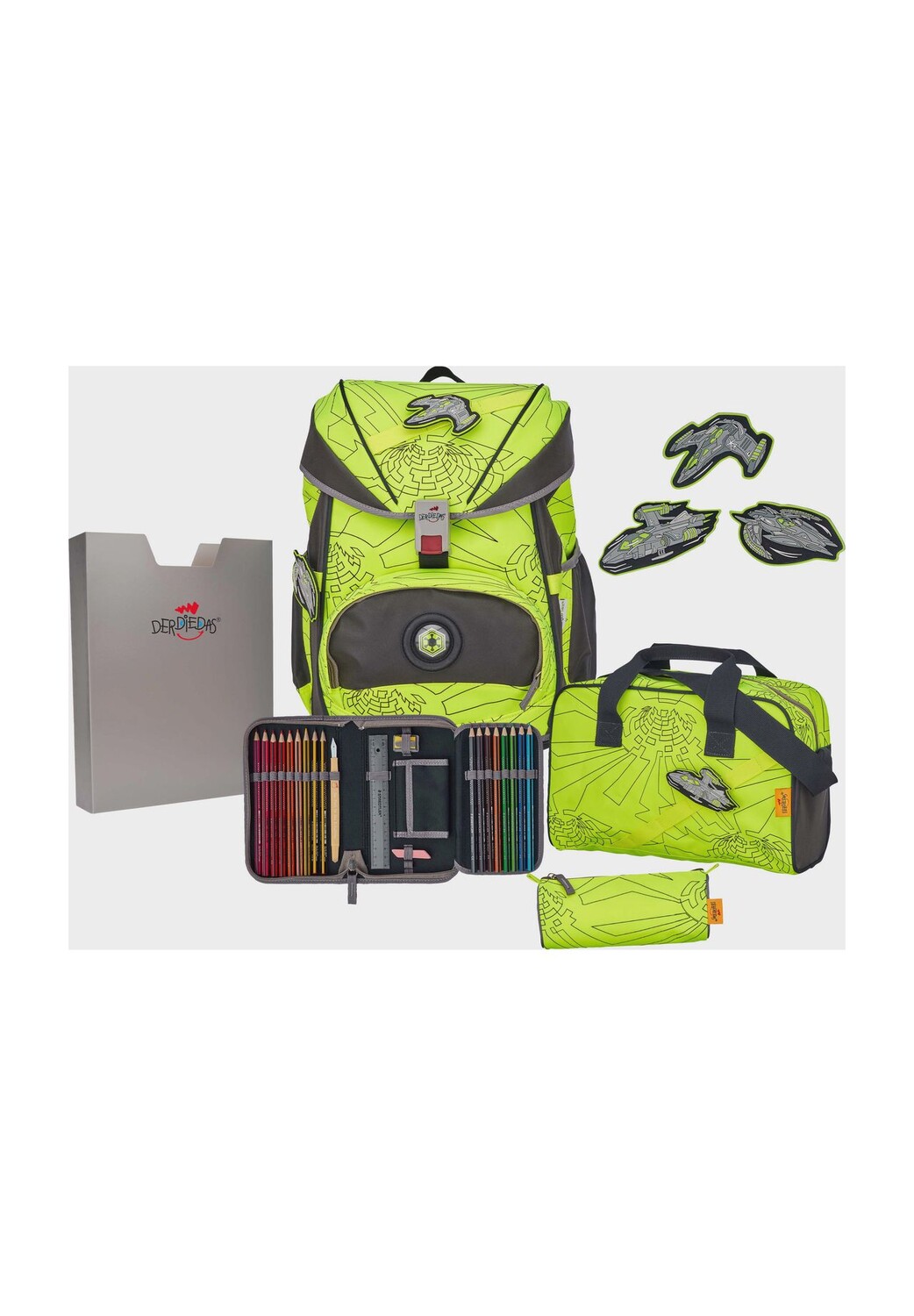 Набор школьных сумок ErgoFlex, 6 шт DerDieDas, цвет Neon Fighter
Набор школьных сумок ErgoFlex, 6 шт DerDieDas, цвет Neon Fighter