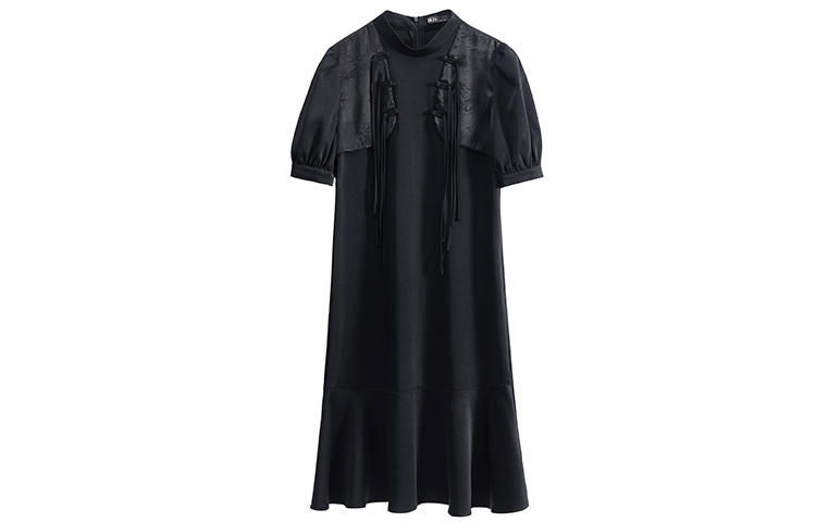 Короткое платье с короткими рукавами женское черное JK&JS
Короткое платье с короткими рукавами женское черное JK&JS