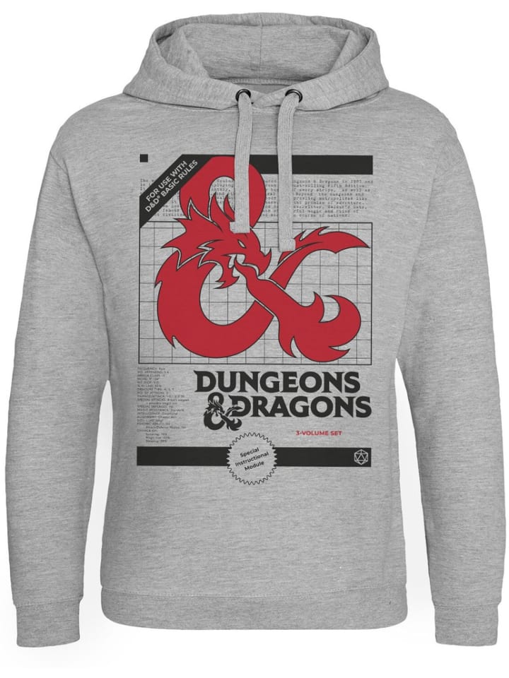 Dungeons And Dragons Худи "D&D 3 Volume Set Epic Hoodie" серого цвета
Dungeons And Dragons Худи "D&D 3 Volume Set Epic Hoodie" серого цвета