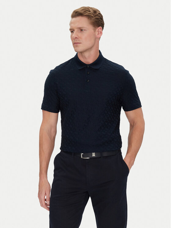 Рубашка поло стандартный крой H-Pack 80 50537132 Boss, синий 
Рубашка поло стандартный крой H-Pack 80 50537132 Boss, синий