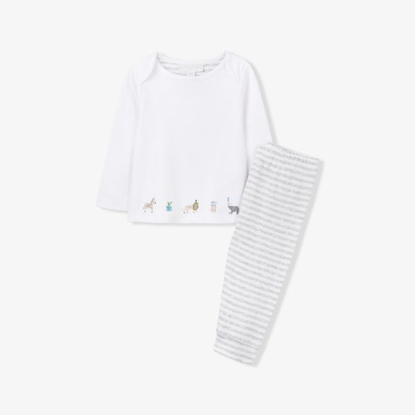 Комплект из футболки и леггинсов The Little White Company, белый / серый
Комплект из футболки и леггинсов The Little White Company, белый / серый