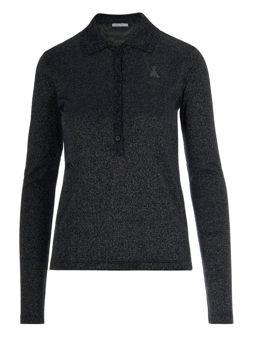 Рубашка поло с блестками Patrizia Pepe, синий
Рубашка поло с блестками Patrizia Pepe, синий