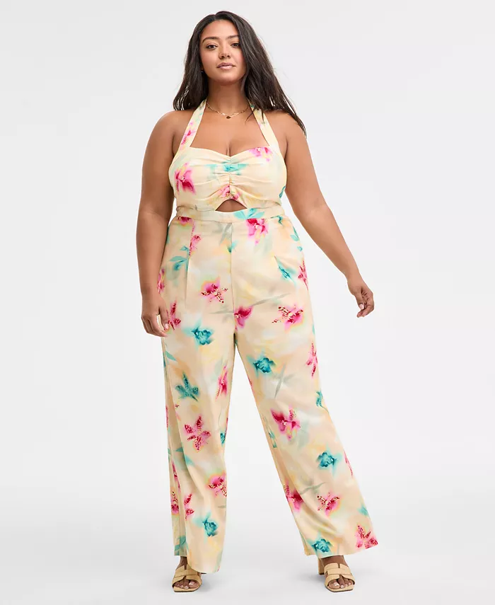 Модный комбинезон с принтом на бретелях больших размеров Bar III, розовый
Модный комбинезон с принтом на бретелях больших размеров Bar III, розовый