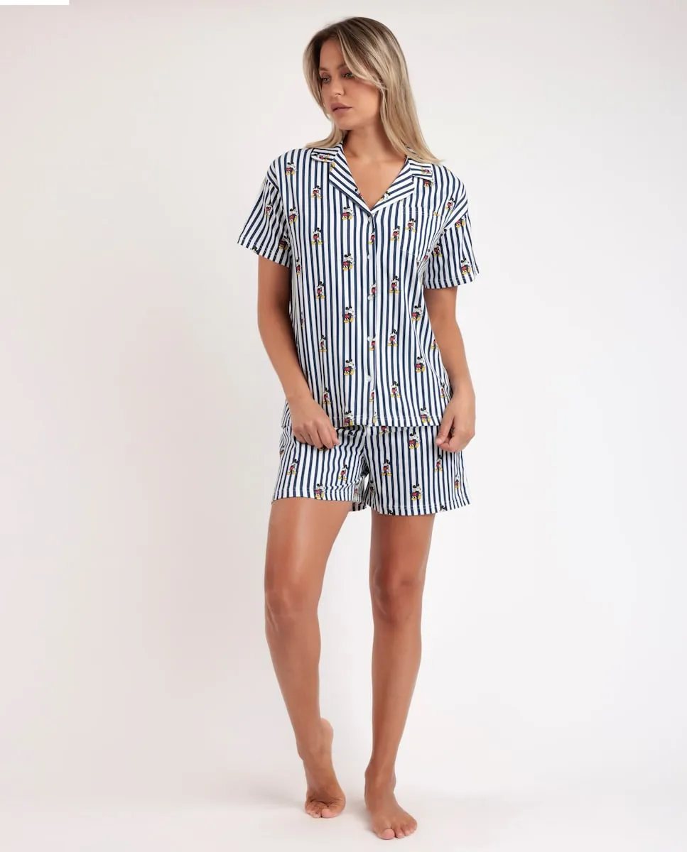 Женская короткая пижама из трикотажа голубого цвета Disney, синий/белый
Женская короткая пижама из трикотажа голубого цвета Disney, синий/белый