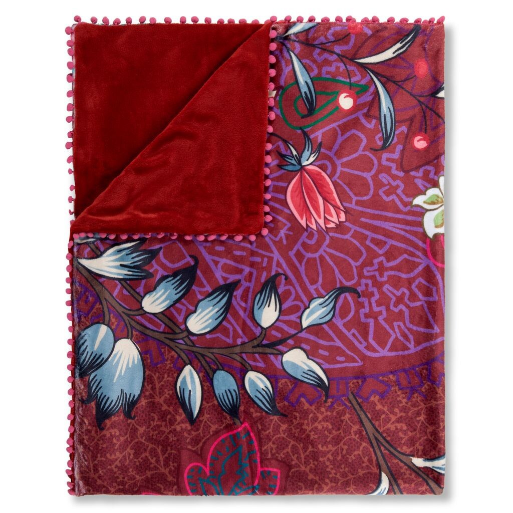 Плед Счастье с помпонами и цветами - 130х160 см - 100% поливелвет Muller Textil, красный
Плед Счастье с помпонами и цветами - 130х160 см - 100% поливелвет Muller Textil, красный