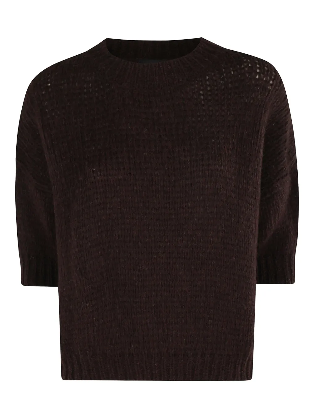 Трикотажный топ с круглым вырезом Roberto Collina, коричневый
Трикотажный топ с круглым вырезом Roberto Collina, коричневый