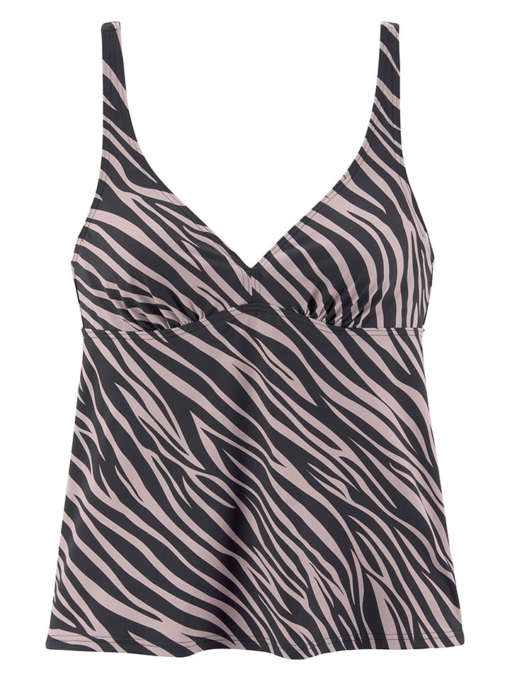 Верх бикини LASCANA, черный/серый
Верх бикини LASCANA, черный/серый