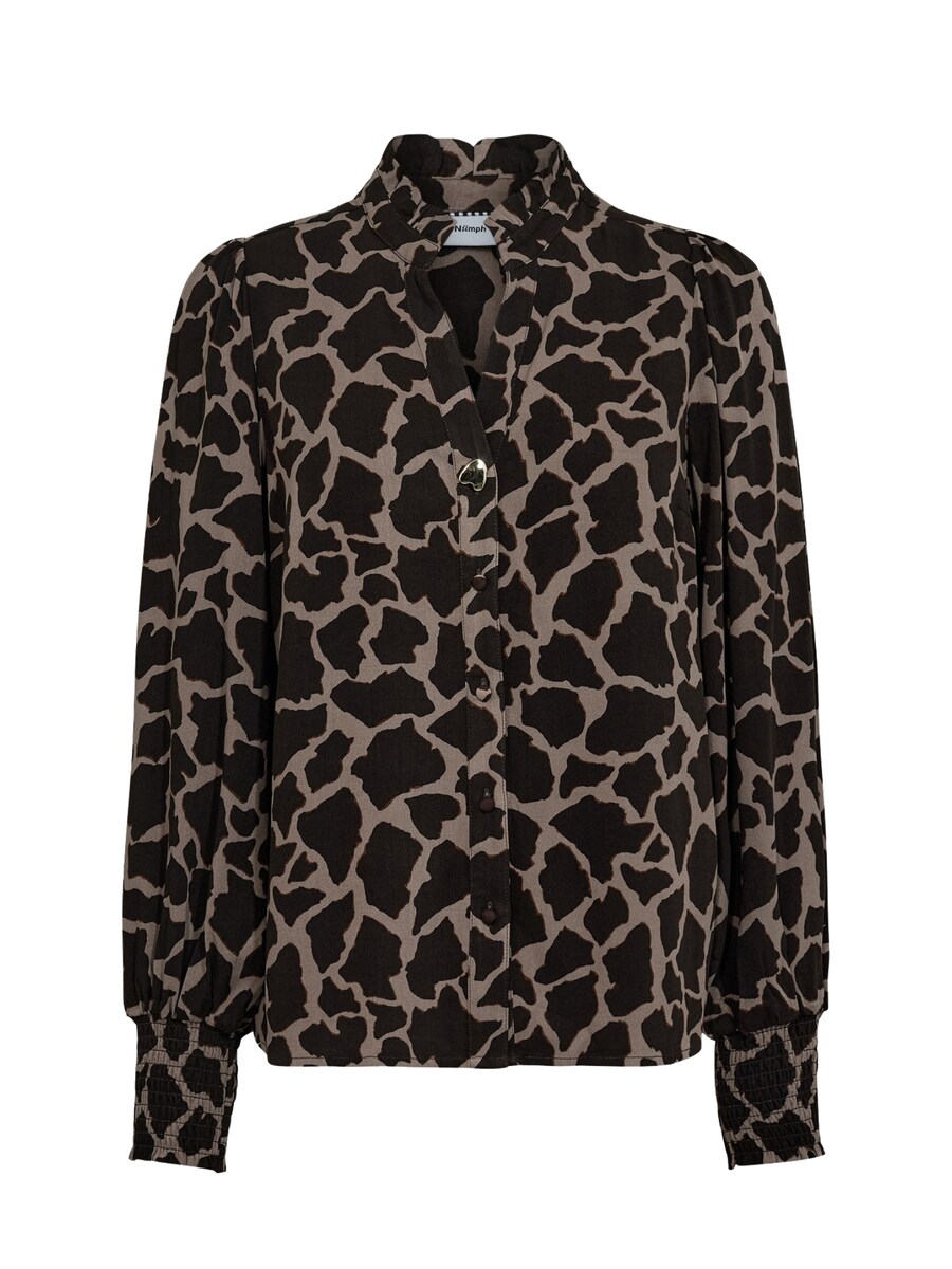 Блуза NÜMPH Nuhana, коричневый/черный
Блуза NÜMPH Nuhana, коричневый/черный