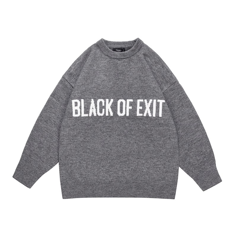 Свитер Unisex BLACK OF EXIT, темно-серый
Свитер Unisex BLACK OF EXIT, темно-серый
