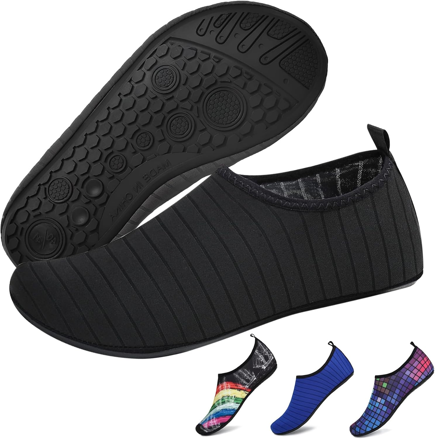 Водные тапочки для женщин и мужчин, носки для аква-йоги, для бассейна, пляжа, серфинга, прогулок, аквапарка, катания на лодках, спортивные водные обувь Wetinforu, черный
Водные тапочки для женщин и мужчин, носки для аква-йоги, для бассейна, пляжа, серфинга, прогулок, аквапарка, катания на лодках, спортивные водные обувь Wetinforu, черный