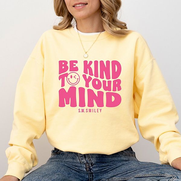 SWSmiley be kind to your mind outline - женский свитшот с принтом, окрашенный в стиле garment dyed Simply Sage Market, Butter
SWSmiley be kind to your mind outline - женский свитшот с принтом, окрашенный в стиле garment dyed Simply Sage Market, Butter