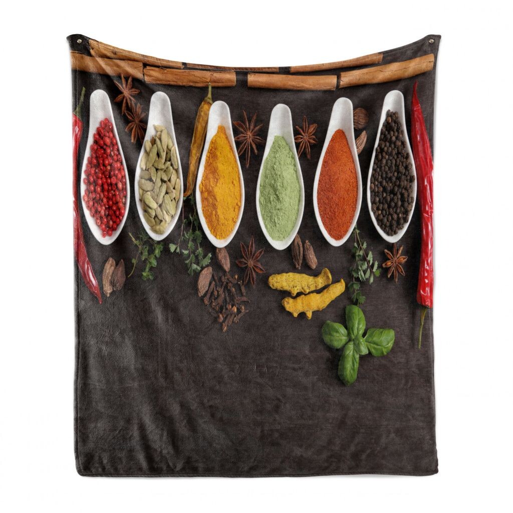 Мягкое фланелевое флисовое одеяло ABAKUHAUS Spice, народная еда, вид сверху на вкусы, уютный плюш для использования в помещении и на улице, 125 x 175 см, разноцветный
Мягкое фланелевое флисовое одеяло ABAKUHAUS Spice, народная еда, вид сверху на вкусы, уютный плюш для использования в помещении и на улице, 125 x 175 см, разноцветный