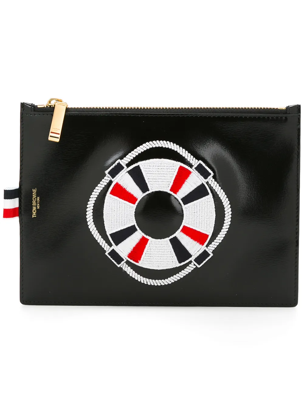 Клатч с вышивкой THOM BROWNE, черный
Клатч с вышивкой THOM BROWNE, черный