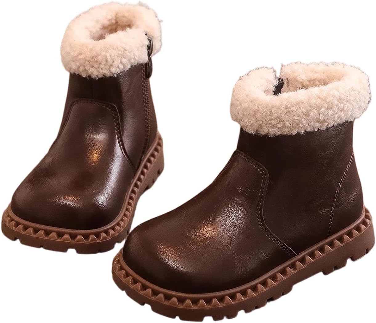 Девочкам ботильоны на низком каблуке с боковой молнией, зимние повседневные с коротким верхом, с искусственным мехом, теплые модные ботинки из искусственной кожи Generic, Brown
Девочкам ботильоны на низком каблуке с боковой молнией, зимние повседневные с коротким верхом, с искусственным мехом, теплые модные ботинки из искусственной кожи Generic, Brown