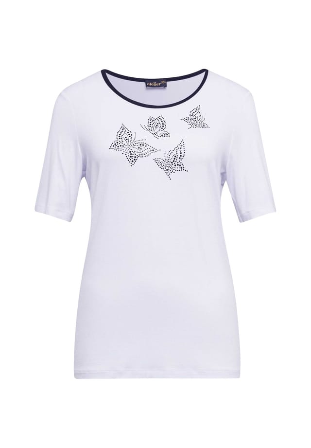 Короткий размер: модная блузка-рубашка с декоративными деталями. Goldner, белый
Короткий размер: модная блузка-рубашка с декоративными деталями. Goldner, белый