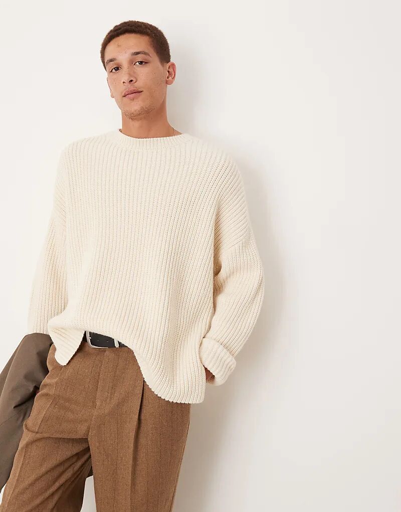 Свободный джемпер из смеси шерсти и пряжи в рубчик с овсянкой ASOS DESIGN
Свободный джемпер из смеси шерсти и пряжи в рубчик с овсянкой ASOS DESIGN