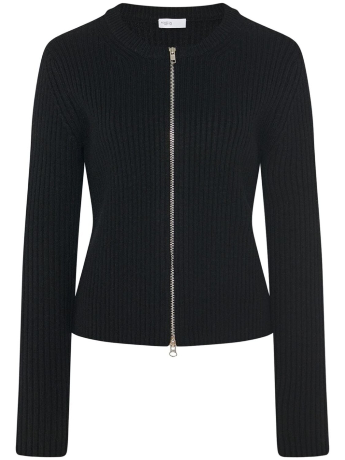 Кардиган Rosetta Getty с застежкой-молнией и рубчатой вязкой, черный
Кардиган Rosetta Getty с застежкой-молнией и рубчатой вязкой, черный