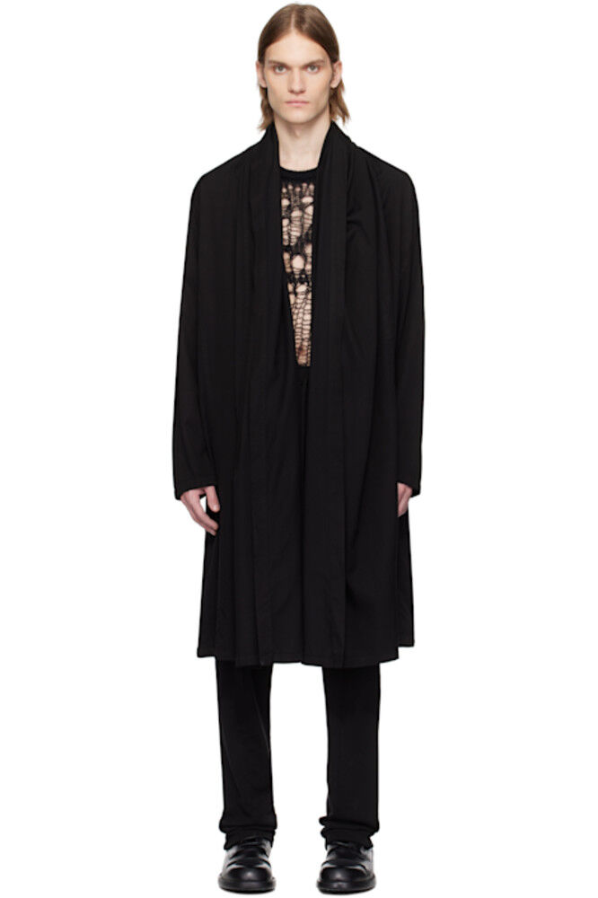 Черный халат рубашка кардиган Julius
Черный халат рубашка кардиган Julius