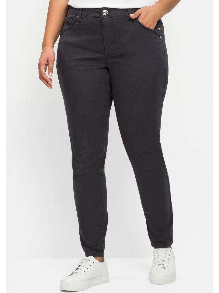 Тканевые брюки sheego, темно-серый
Тканевые брюки sheego, темно-серый