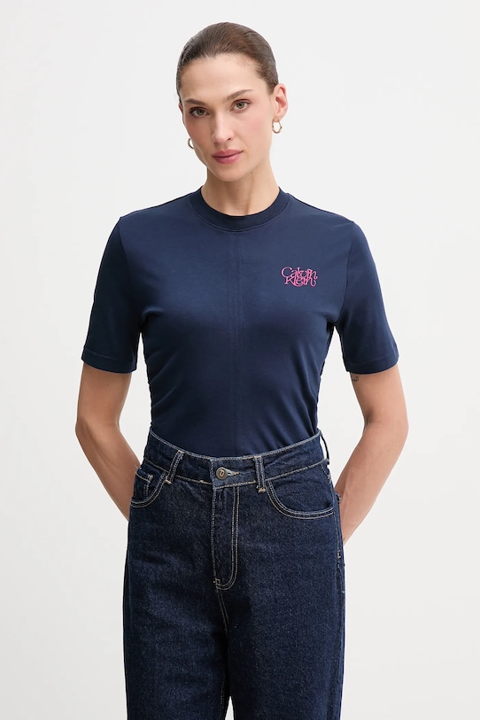 Хлопковая футболка Calvin Klein Jeans, темно-синий
Хлопковая футболка Calvin Klein Jeans, темно-синий