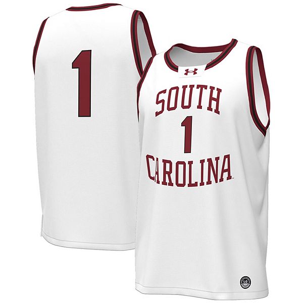 Мужская баскетбольная майка #1 white south carolina gamecocks throwback replica Under Armour
Мужская баскетбольная майка #1 white south carolina gamecocks throwback replica Under Armour