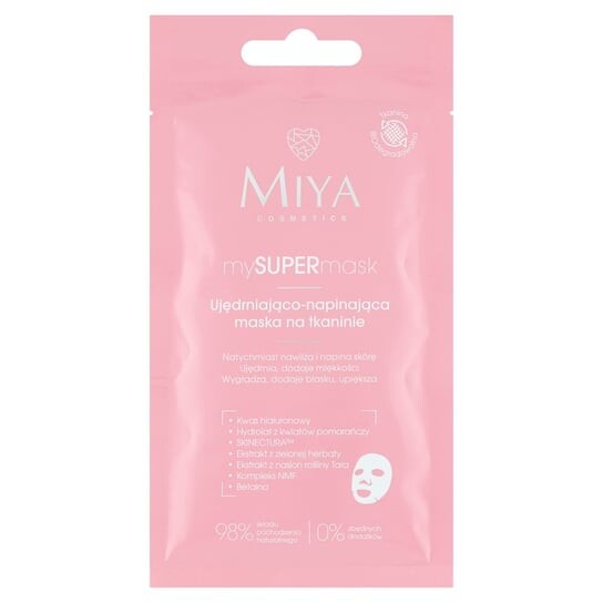 Укрепляющая и подтягивающая маска на ткани Miya, MySuperMask, Miya Cosmetics
Укрепляющая и подтягивающая маска на ткани Miya, MySuperMask, Miya Cosmetics