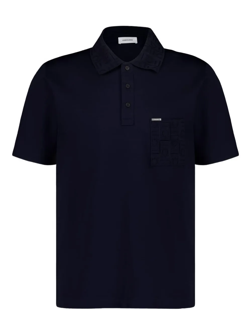 Рубашка-поло с рельефным воротником и карманом Ferragamo, черный
Рубашка-поло с рельефным воротником и карманом Ferragamo, черный