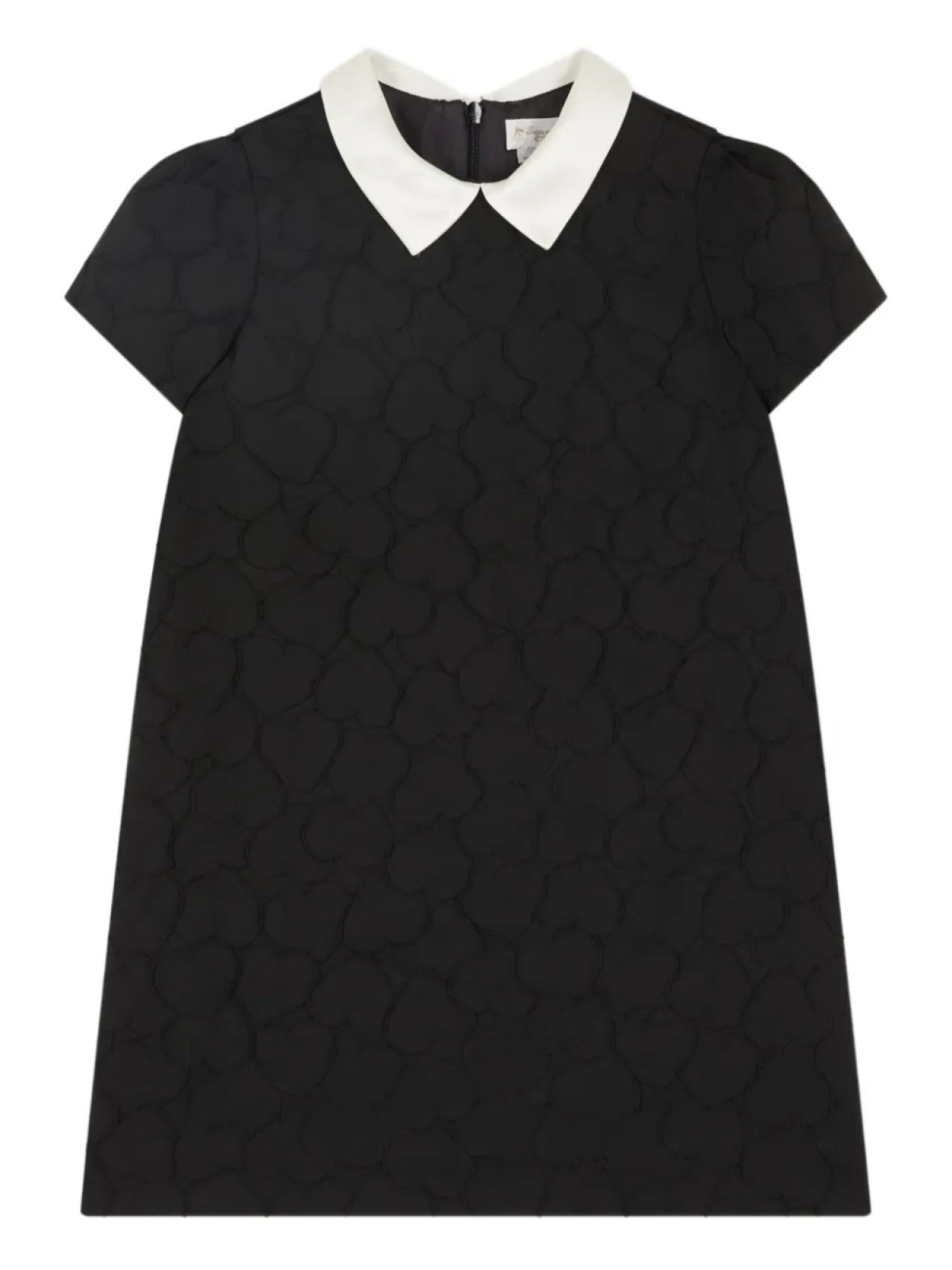 Bonpoint платье с воротником и узором, черный 
Bonpoint платье с воротником и узором, черный