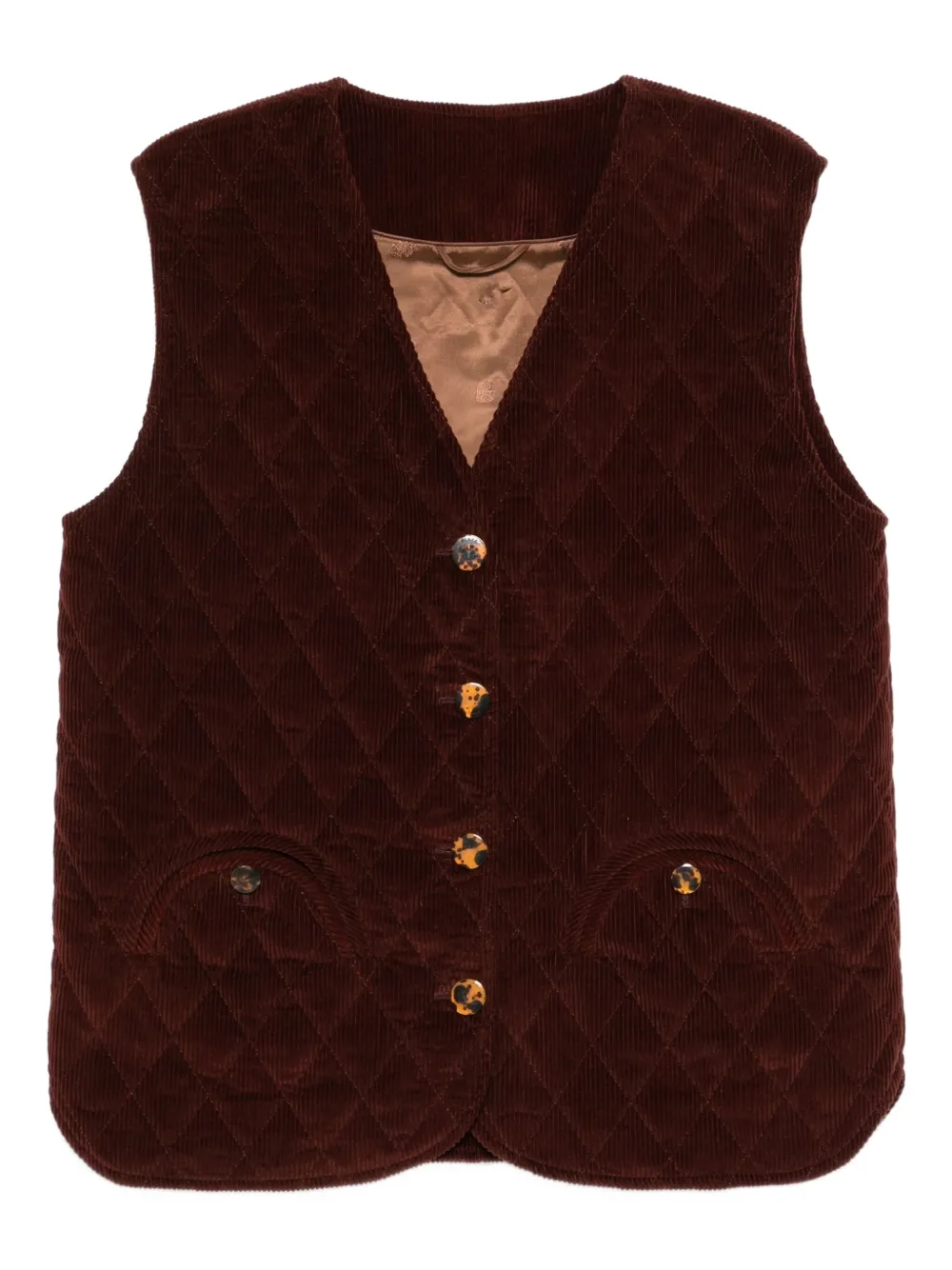 Стеганый вельветовый жилет Blazé Milano, коричневый
Стеганый вельветовый жилет Blazé Milano, коричневый