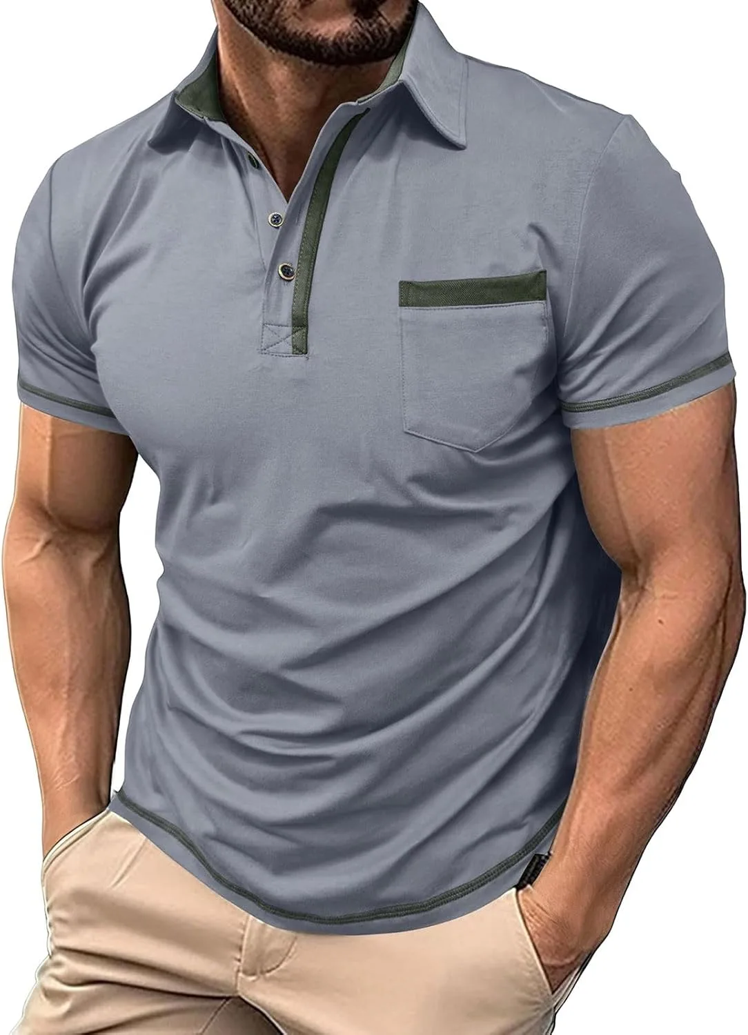 Футболка Cambkatl с воротником для делового стиля
Футболка Cambkatl с воротником для делового стиля