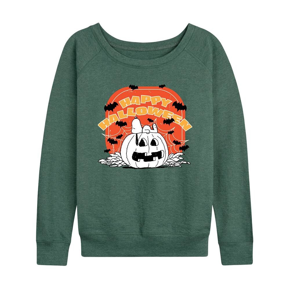 Женский легкий свитшот из френч-терри с тыквой Peanuts Snoopy Happy Halloween Licensed Character, цвет Heather Green
Женский легкий свитшот из френч-терри с тыквой Peanuts Snoopy Happy Halloween Licensed Character, цвет Heather Green