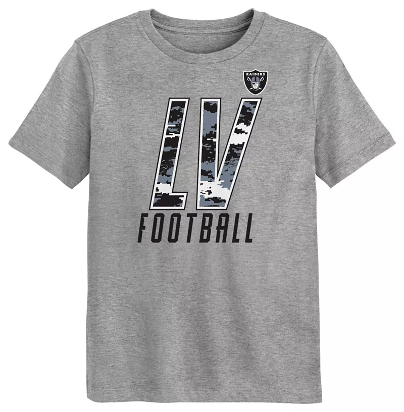 Одежда команды НФЛ Детская камуфляжная футболка Las Vegas Raiders Team Dark Grey Heather для маленьких детей NFL Team Apparel
Одежда команды НФЛ Детская камуфляжная футболка Las Vegas Raiders Team Dark Grey Heather для маленьких детей NFL Team Apparel