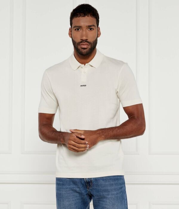 Поло мужское Hugo с логотипом бренда, экрю
Поло мужское Hugo с логотипом бренда, экрю