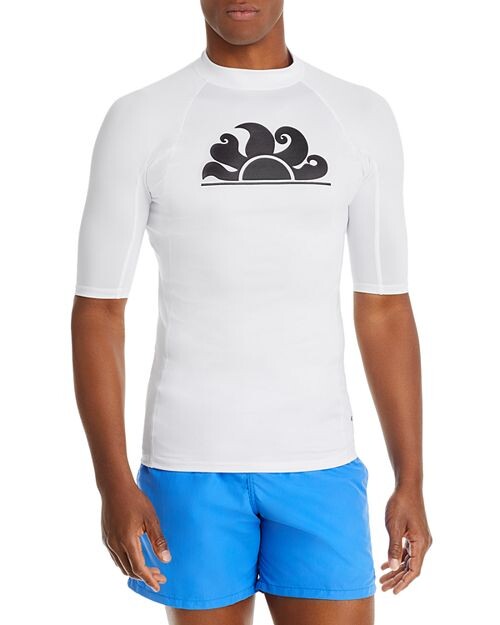 Рашгард Regular Fit 50+ UPF SUNDEK, цвет White 
Рашгард Regular Fit 50+ UPF SUNDEK, цвет White