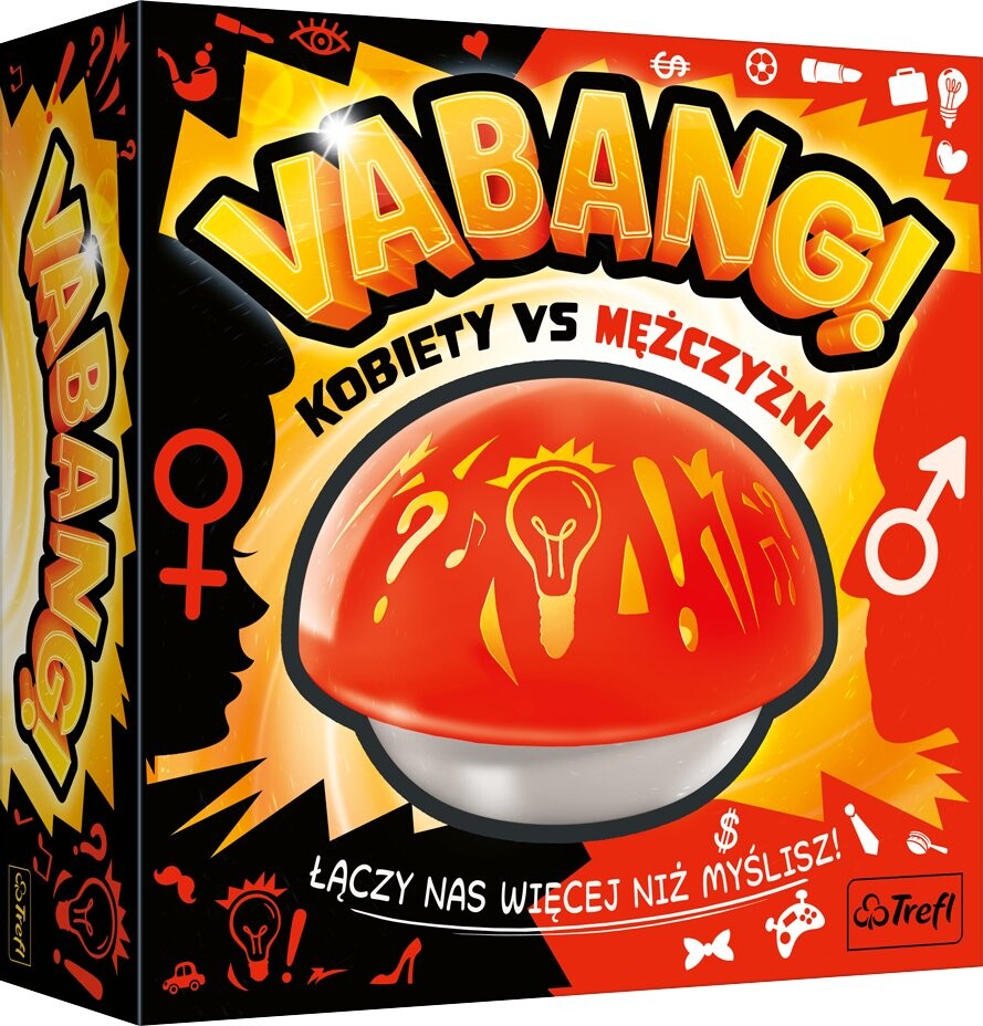 Вабанг! Женщины против мужчин, 02390 Настольная игра Trefl
Вабанг! Женщины против мужчин, 02390 Настольная игра Trefl